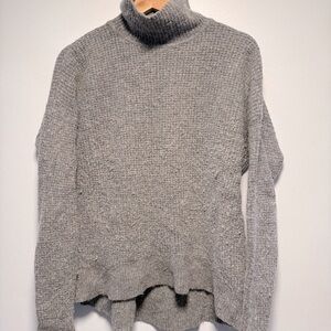 Madewell Grey Turtleneck Sweater M merino wool & alpaca